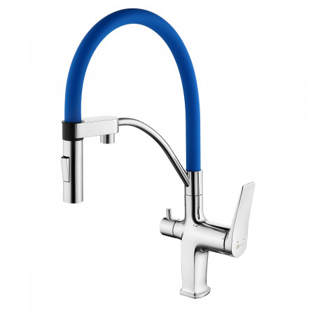 Смеситель Lemark Comfort LM3074C-Blue для кухни с подключением к фильтру с питьевой водой LM3074C-Blue Lemark
