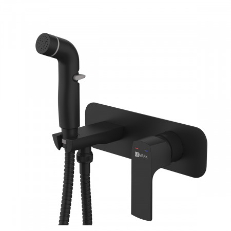 Смеситель Lemark Ursus LM7220BL с гигиеническим душем, встраиваемый LM7220BL Lemark