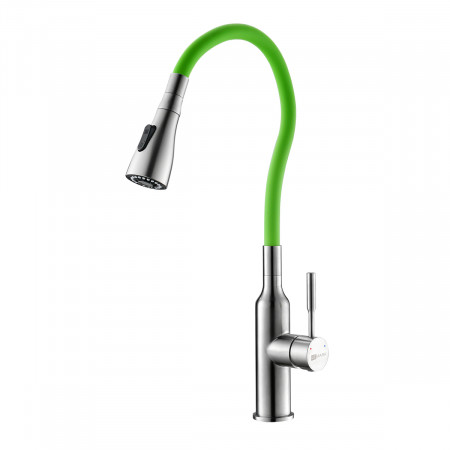 Смеситель Lemark Expert LM5082S-Green для кухни с гибким изливом LM5082S-Green Lemark