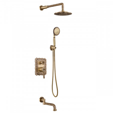 Смеситель Lemark Jasmine LM6622B для ванны и душа, встраиваемый LM6622B Lemark