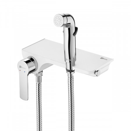 Смеситель Lemark Solo LM7168CW с гигиеническим душем, настенный LM7168CW Lemark