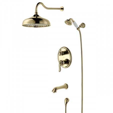 Смеситель Lemark Brava LM4722G для ванны и душа, встраиваемый LM4722G Lemark