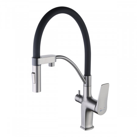 Смеситель Lemark Bronx LM3761GM для кухни с подключением к фильтру с питьевой водой LM3761GM Lemark