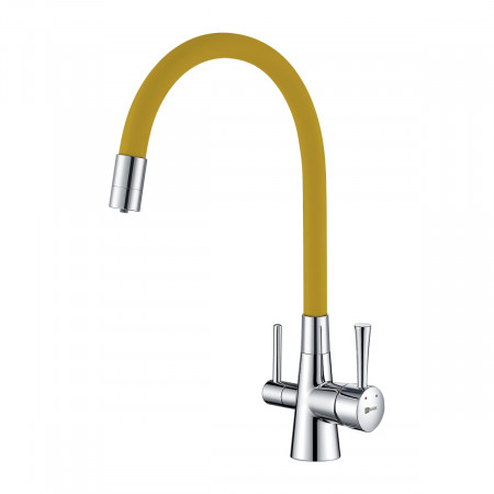 Смеситель Lemark Comfort LM3075C-Yellow для кухни с подключением к фильтру с питьевой водой LM3075C-Yellow Lemark