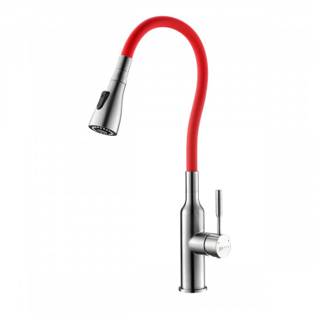 Смеситель Lemark Expert LM5082S-Red для кухни с гибким изливом LM5082S-Red Lemark