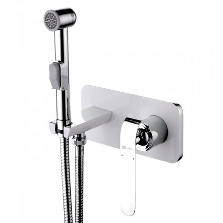 Смеситель Lemark Melange LM4919CW с гигиеническим душем, встраиваемый LM4919CW Lemark