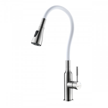 Смеситель Lemark Expert LM5082S-White для кухни с гибким изливом LM5082S-White Lemark