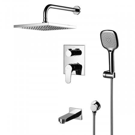 Смеситель Lemark Shift LM4322C для ванны и душа, встраиваемый LM4322C Lemark