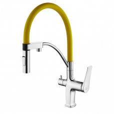 Смеситель Lemark Comfort LM3074C-Yellow для кухни с подключением к фильтру с питьевой водой Смеситель Lemark Comfort LM3074C-Yellow для кухни с подключением к фильтру с питьевой водой