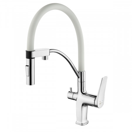 Смеситель Lemark Comfort LM3074C-White для кухни с подключением к фильтру с питьевой водой LM3074C-White Lemark