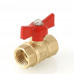 Кран шар. СТАНДАРТ, рукоятка бабочка 3/4", вн.-вн. VT.122.G.05 VALTEC