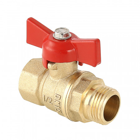 Кран шар. СТАНДАРТ, рукоятка бабочка 1/2", вн.-нар. VT.123.G.04 VALTEC