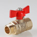 Кран шар. СТАНДАРТ, рукоятка бабочка 1/2", вн.-нар. (PN40) VT.123.GN.04 VALTEC