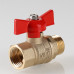 Кран шар. СТАНДАРТ, рукоятка бабочка 1/2", вн.-нар. (PN40) VT.123.GN.04 VALTEC
