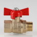 Кран шар. СТАНДАРТ, рукоятка бабочка 1/2", вн.-нар. (PN40) VT.123.GN.04 VALTEC