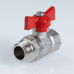 Кран шаровой СТАНДАРТ, никель, рукоятка бабочка 3/4", вн.-нар. PN40 (ГОСТ) VT.123.N.05 VALTEC