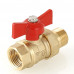 Кран шар. СТАНДАРТ с полусгоном 3/4", вн.-нар. VT.127.G.05 VALTEC