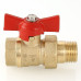 Кран шар. СТАНДАРТ с полусгоном 3/4", вн.-нар. VT.127.G.05 VALTEC