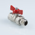 Кран шаровой СТАНДАРТ, никель, с полусгоном 1/2", вн.-нар. PN40 (ГОСТ) VT.127.N.04 VALTEC