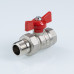 Кран шаровой СТАНДАРТ, никель, с полусгоном 1/2", вн.-нар. PN40 (ГОСТ) VT.127.N.04 VALTEC