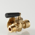 Кран для манометра трехходовой с фланцем 1/2" VT.1808.RG.04 VALTEC