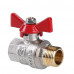Кран шар. BASE, рукоятка бабочка 1/2" вн.-нар. VT.218.N.04 VALTEC