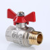 Кран шар. BASE, рукоятка бабочка 1/2" вн.-нар. VT.218.N.04 VALTEC