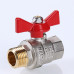 Кран шар. BASE, рукоятка бабочка 1/2" вн.-нар. VT.218.N.04 VALTEC