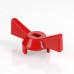Ручка-бабочка для крана, 1/2"-3/4" красная VT.220.R.04 VALTEC