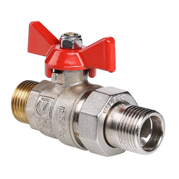 Кран шар. BASE с полусгоном 1/2" нар.-нар. VT.226.N.04