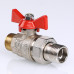 Кран шар. BASE с полусгоном 1/2" нар.-нар. VT.226.N.04 VALTEC