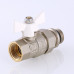 Кран шар. BASE с полусгоном 1/2" вн.-нар. с доп. упл. (белая рукоятка) VT.227.NRW.04 VALTEC