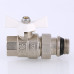 Кран шар. BASE с полусгоном 1/2" вн.-нар. с доп. упл. (белая рукоятка) VT.227.NRW.04 VALTEC