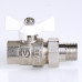 Кран шар. BASE с полусгоном 1/2" вн.-нар. белая рукоятка VT.227.NW.04 VALTEC