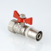 Кран шар. под пресс, рукоятка бабочка 16х1/2 вн. VT.242.N.1604 VALTEC