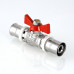 Кран шар. под пресс, рукоятка бабочка 16 VT.243.N.1616 VALTEC
