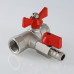 Кран шаровой с обратным клапаном и дренажом 1/2" вн.-вн. VT.248.N.04 VALTEC