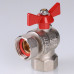 Кран шар. BASE угловой с накидной гайкой 1/2" вн.-вн. (короткий) VT.266.NS.0404 VALTEC