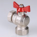Кран шар. BASE угловой с накидной гайкой 1/2" вн.-вн. (короткий) VT.266.NS.0404 VALTEC