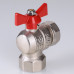 Кран шар. BASE угловой с накидной гайкой 1/2" вн.-вн. (короткий) VT.266.NS.0404 VALTEC