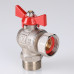 Кран шар. BASE угловой с накидной гайкой 1/2" вн.-нар. (короткий) VT.267.NS.0404 VALTEC