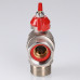 Кран шар. BASE угловой с накидной гайкой 1/2" вн.-нар. (короткий) VT.267.NS.0404 VALTEC