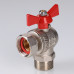 Кран шар. BASE угловой с накидной гайкой 1/2" вн.-нар. (короткий) VT.267.NS.0404 VALTEC