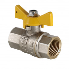 Кран шар. газ. VALGAS, рукоятка бабочка 1/2" вн.-вн. VT.277.N.04