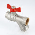 Кран шар. со встроенным фильтром, рукоятка бабочка 1/2" вн.-вн. VT.293.N.04 VALTEC