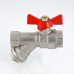 Кран шар. со встроенным фильтром, рукоятка бабочка 1/2" вн.-вн. VT.293.N.04 VALTEC