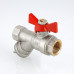 Кран шар. со встроенным фильтром, рукоятка бабочка 1/2" вн.-вн. VT.293.N.04 VALTEC