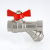 Кран шар. со встроенным фильтром, рукоятка бабочка 1/2" вн.-вн. VT.293.N.04 VALTEC