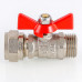 Кран шар. под обжим, рукоятка бабочка 16х1/2 нар. VT.341.N.1604 VALTEC