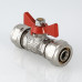 Кран шар. под обжим, рукоятка бабочка 16 VT.343.N.1616 VALTEC